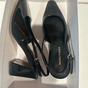 Marc Fisher Black Patent Heels